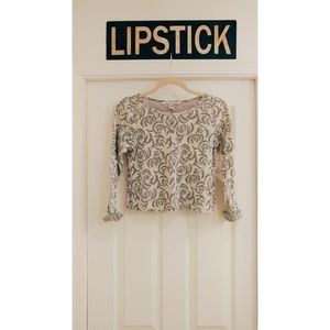 Sheer Flower Crop Top